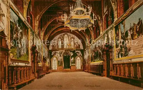 AK / Ansichtskarte 73809059 Hildesheim Rathaus Saal Hildesheim