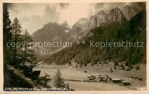 AK / Ansichtskarte  Kalkkoegel Schlickeralm Panorama Kalkkoegel