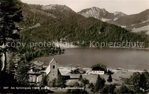 AK / Ansichtskarte  Spitzingsee_Schliersee mit Stuempfling und Bodenschneid 