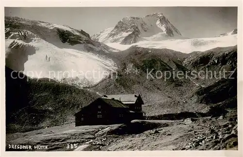 AK / Ansichtskarte  Dresdnerhuette_2308m_Stubaital_Tirol_AT mit Schaufelspitze 