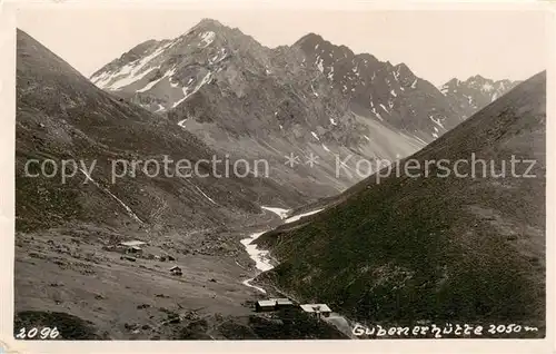 AK / Ansichtskarte  Gubenerhuette_2050m_oetztal_Tirol_AT Panorama 