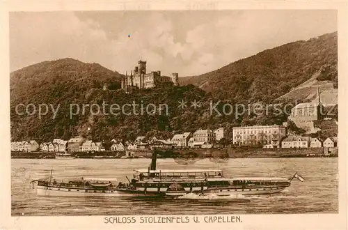 AK / Ansichtskarte 73809114 Koblenz__Rhein Schloss Stolzenels und Capellen 