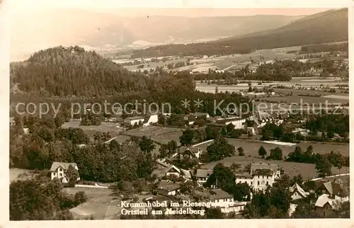 AK / Ansichtskarte  Krummhuebel_Karpacz_Riesengebirge_PL Ortsteil am Heidelberg 