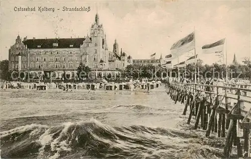 AK / Ansichtskarte 73809122 Kolberg__Ostseebad_Kolobrzeg_PL Strandschloss 