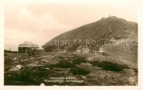 AK / Ansichtskarte  Riesengebirge_Schlesischer_Teil mit Schneekoppe 