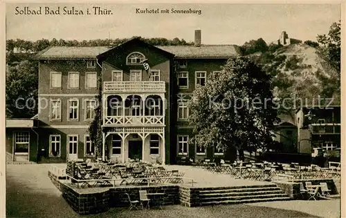 AK / Ansichtskarte  Bad_Sulza Kurhotel mit Sonnenburg Bad_Sulza