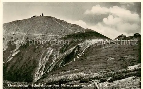 AK / Ansichtskarte  Schneekoppe_Snezka_CZ Blick vom Melzergrund 