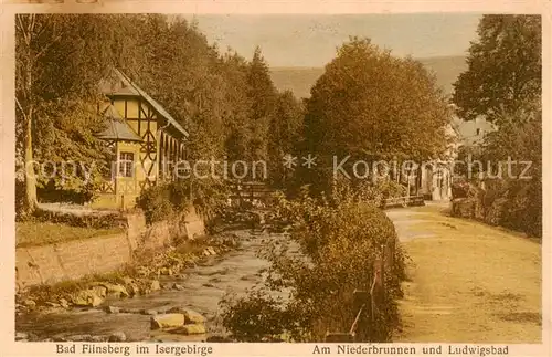 AK / Ansichtskarte  Bad_Flinsberg_Swieradow_Zdroj_PL Am Niederbrunnen und Ludwigsbad 