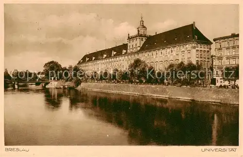 AK / Ansichtskarte  Breslau_Niederschlesien Universitaet Breslau_Niederschlesien