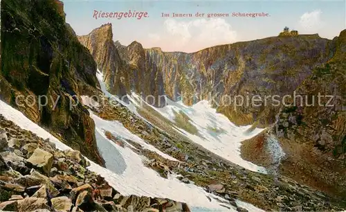 AK / Ansichtskarte 73809183 Riesengebirge_Schlesischer_Teil Im Innern der grossen Schneegrube 