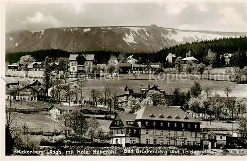 AK / Ansichtskarte  Brueckenberg_Krummhuebel_Riesengebirge_PL mit Hotel Ruebezahl und Teichraendern 