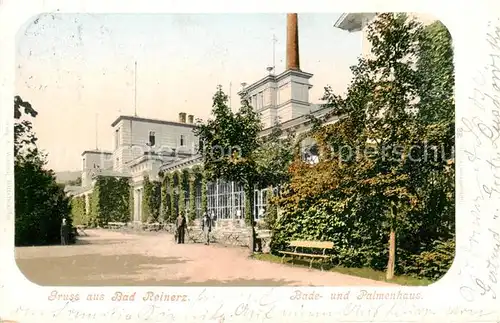 AK / Ansichtskarte  Bad_Reinerz_Duszniki-Zdrój_PL Bade und Palmenhaus 