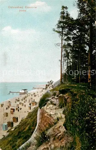 AK / Ansichtskarte 73809195 Koserow_Ostseebad_Usedom Strandpartie Steilkueste Koserow_Ostseebad_Usedom