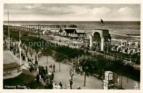 AK / Ansichtskarte  Bansin_Ostseebad Strand Promenade Bansin_Ostseebad