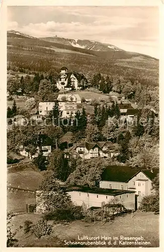 AK / Ansichtskarte 73809230 Hain__Podgorzyn_Riesengebirge Schneegrubenblick mit Katzensteinen 