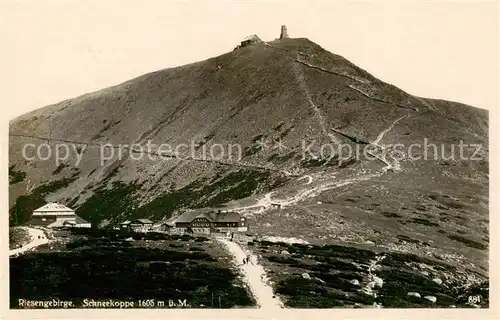 AK / Ansichtskarte 73809254 Riesengebirge_Schlesischer_Teil Schneekoppe 