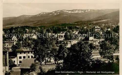 AK / Ansichtskarte  Ober-Schreiberhau_Szklarska_Poreba_Riesengebirge_PL Mariental mit Hochgebirge 