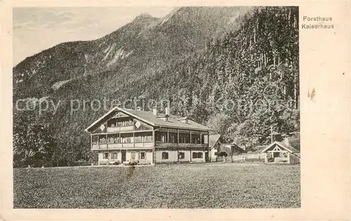 AK / Ansichtskarte  Innsbruck_Tirol_AT Forsthaus Kaiserhaus 