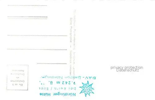 AK / Ansichtskarte  Noerdlinger_Huette mit Reitherspitze Noerdlinger Huette