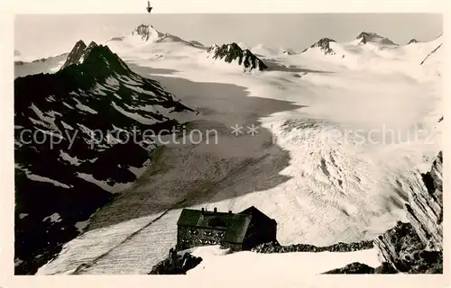 AK / Ansichtskarte  Hochwilde_3480m_Gurgl_Soelden_oetztal_Tirol_AT Ramolhaus mit dem grossen Gurgler Gletscher Mittelkamm und Falschungspitze 