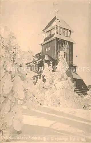 AK / Ansichtskarte  Fichtelberg_Oberwiesenthal_Erzgebirge Unterkunftshaus 