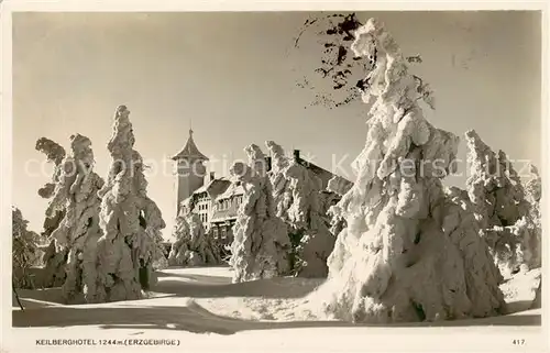 AK / Ansichtskarte  Oberwiesenthal_Erzgebirge Keilberghotel im Winter Oberwiesenthal Erzgebirge