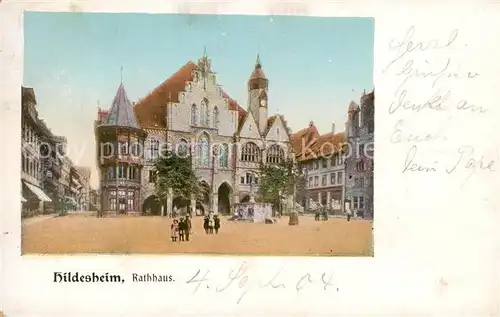 AK / Ansichtskarte  Hildesheim Rathhaus Hildesheim