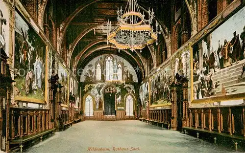 AK / Ansichtskarte  Hildesheim Rathaus Saal Hildesheim