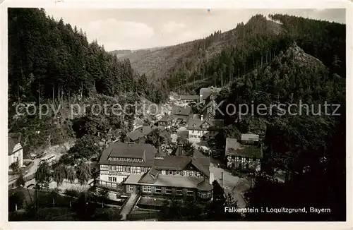 AK / Ansichtskarte  Falkenstein_Oberfranken im Loquitzgrund Panorama Falkenstein_Oberfranken