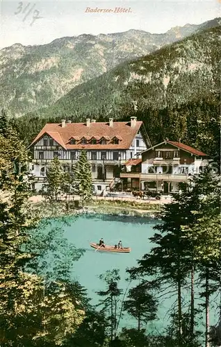 AK / Ansichtskarte  Badersee_Grainau Badersee Hotel 