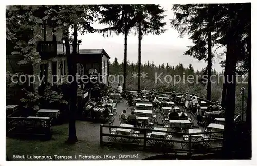 AK / Ansichtskarte  Fichtelgebirge Staedt Luisenburg Terrasse Fichtelgebirge