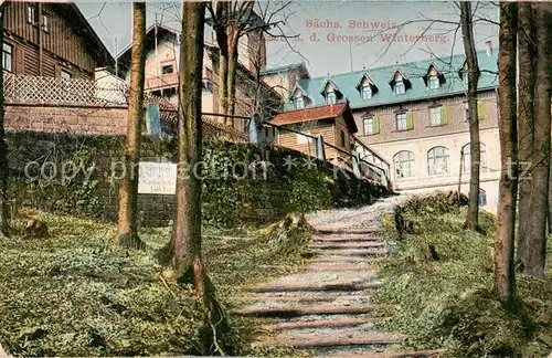 AK / Ansichtskarte  Rathen_Saechsische Schweiz Restaurant auf dem Grossen Winterberg Rathen Saechsische Schweiz