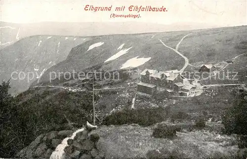 AK / Ansichtskarte 73809403 Elbgrund Panorama mit Elbfallbaude Riesengebirge Elbgrund
