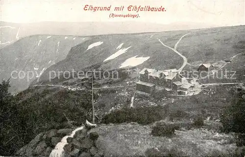 AK / Ansichtskarte  Elbgrund Panorama mit Elbfallbaude Riesengebirge Elbgrund