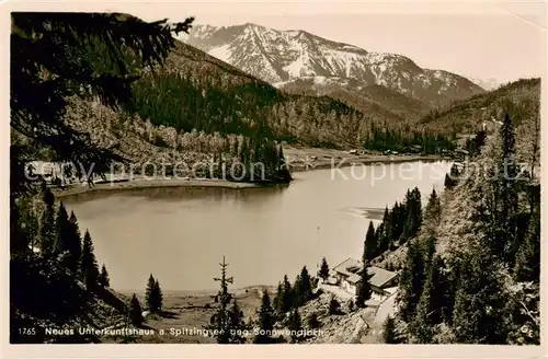 AK / Ansichtskarte  Spitzingsee_Schliersee Neues Unterkunftshaus mit Sonnwendjoch 