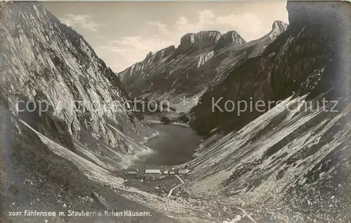 AK / Ansichtskarte Faehlensee_IR mit Staubern und Hohen Haeusern 