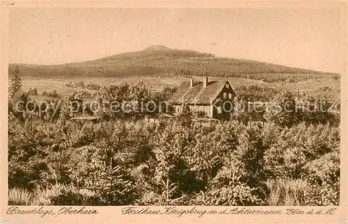 AK / Ansichtskarte  Braunlage Forsthaus Koenigsburg auf dem Achtermann Braunlage