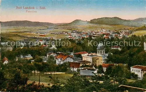 AK / Ansichtskarte 73809474 Bad_Landeck_Schlesien_PL Panorama 