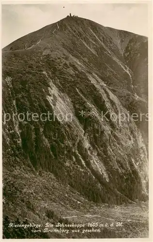 AK / Ansichtskarte  Schneekoppe_Snezka_CZ Blick vom Brunnberg 