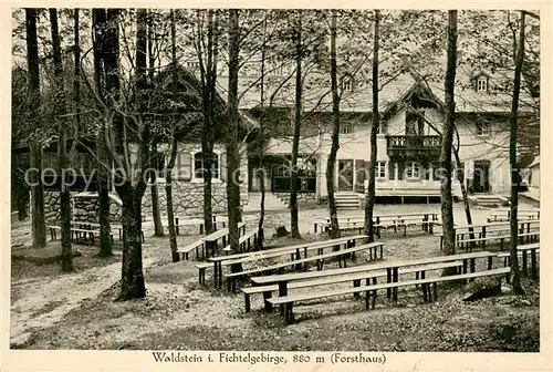 AK / Ansichtskarte  Waldstein_Fichtelgebirge Forsthaus Waldstein_Fichtelgebirge