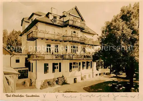 AK / Ansichtskarte  Bad_Woerishofen Sanatorium Bad_Woerishofen