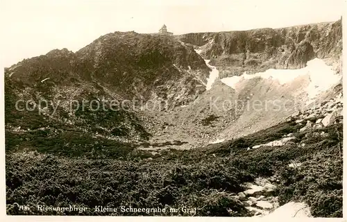 AK / Ansichtskarte  Riesengebirge_Schlesischer_Teil Kleine Schneegrube mit Grat 