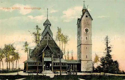 AK / Ansichtskarte  Riesengebirge_Schlesischer_Teil Kirche Wang 