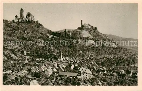 AK / Ansichtskarte 73809561 Weinheim_Bergstrasse mit der Wachenburg und der Burg Windeck Weinheim_Bergstrasse