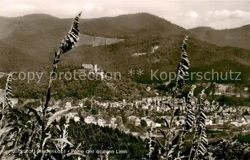 AK / Ansichtskarte 73809568 Biedenkopf_Lahn Panorama mit Schloss 