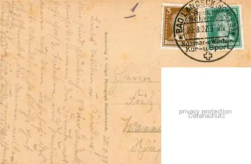 AK / Ansichtskarte  Bad_Landeck_Schlesien_PL Stadtansicht 