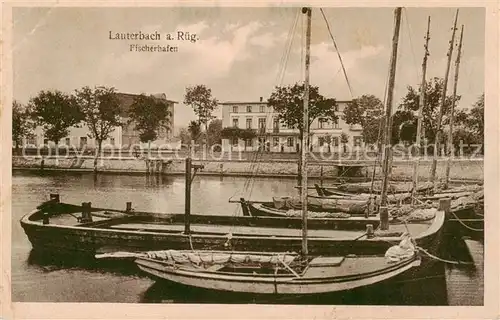 AK / Ansichtskarte  Lauterbach_Ruegen Fischerhafen Lauterbach Ruegen