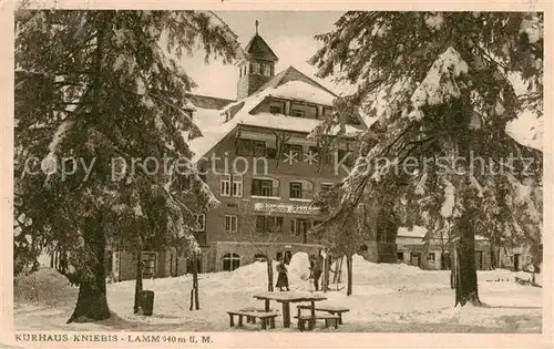 AK / Ansichtskarte  Kniebis_Freudenstadt Kurhaus Kniebis Lamm Kniebis_Freudenstadt