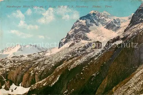 AK / Ansichtskarte  Nuernbergerhuette_2297m_Stubaital_AT Panorama 