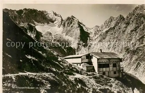 AK / Ansichtskarte  Hoellental_Garmisch-Partenkirchen Knappenhaeuser Knappenverein Werdenfels 